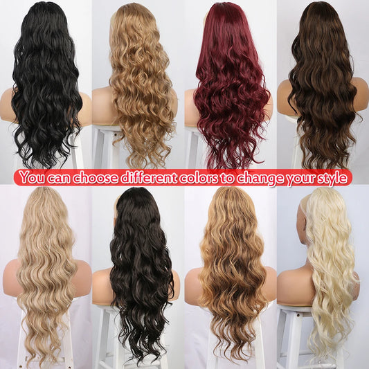 Long Body Wave Drawstring Ponytail Hair Extension