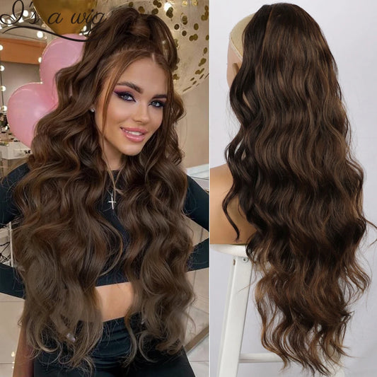 Long Body Wave Drawstring Ponytail Hair Extension